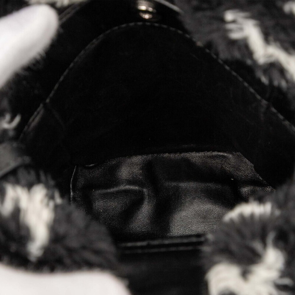 Balenciaga Handbag Shoulder Bag Black Faux Fur Leather - Picture 4 of 6